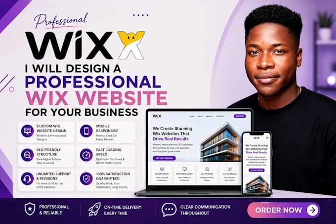 build wix website design, wix website redesign or wix web design