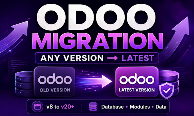 migrate and upgrade any odoo version to the latest version