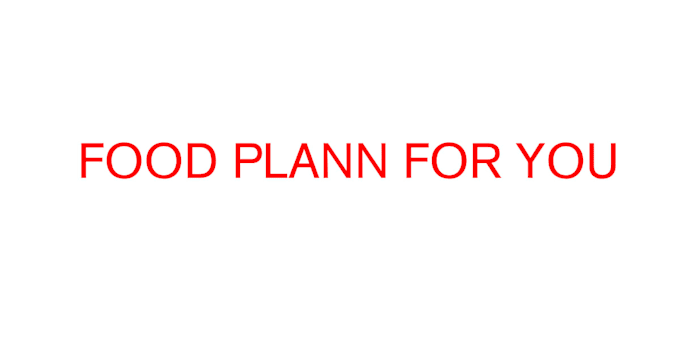 do food meal plan for wedding