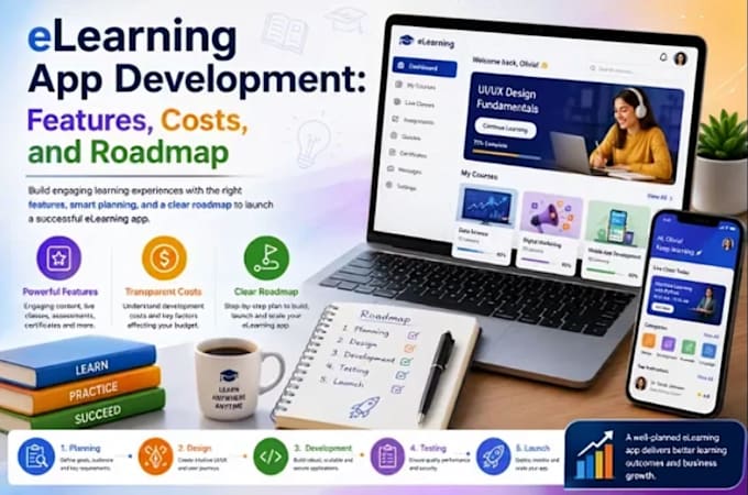 develop elearning platform, lms web app, vr ar game app, ai web app, course app