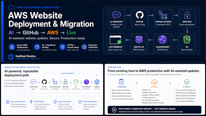 deploy your website to AWS with github automation