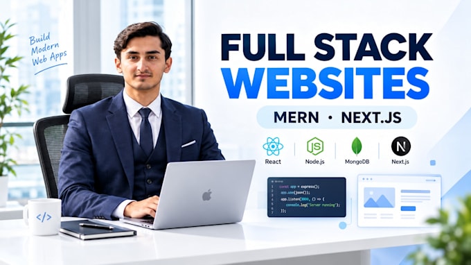 website development as full stack web developer, front end, backend developer