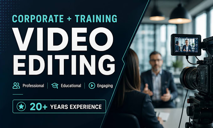 edit professional corporate training and educational videos