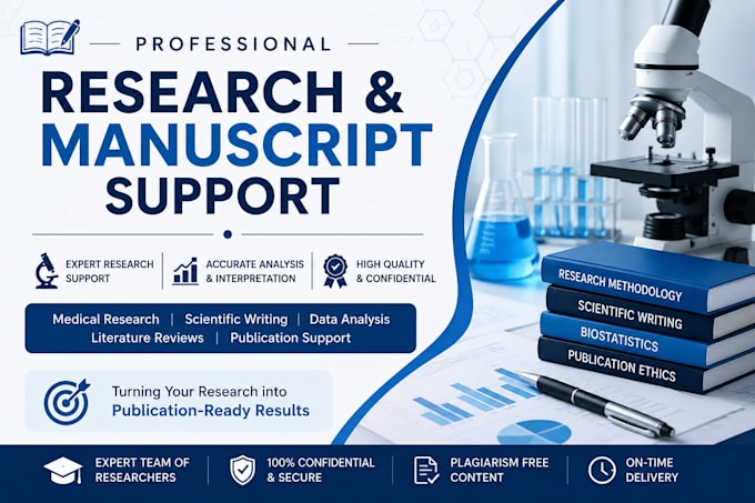 write,edit,formats your research manuscript for publication