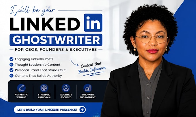 ghostwrite linkedin posts for ceos founders executives