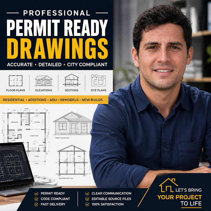 create permit ready drawings and floor plans for your project