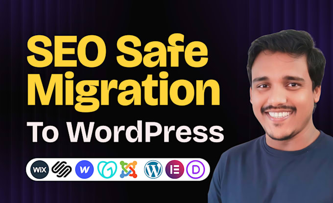 migrate wix squarespace webflow godaddy joomla website to wordpress