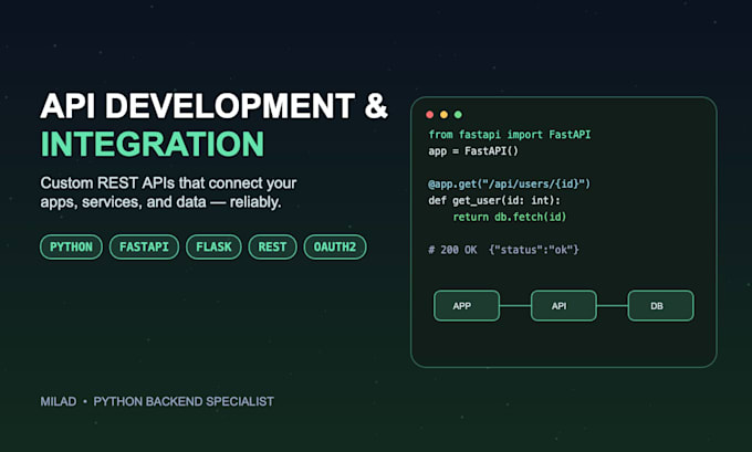 build and integrate a custom rest API for your app