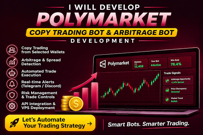 polymarket copy trading bot development polymarket arbitrage bot development