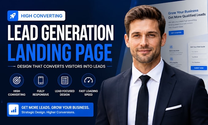 design a high converting lead generation landing page