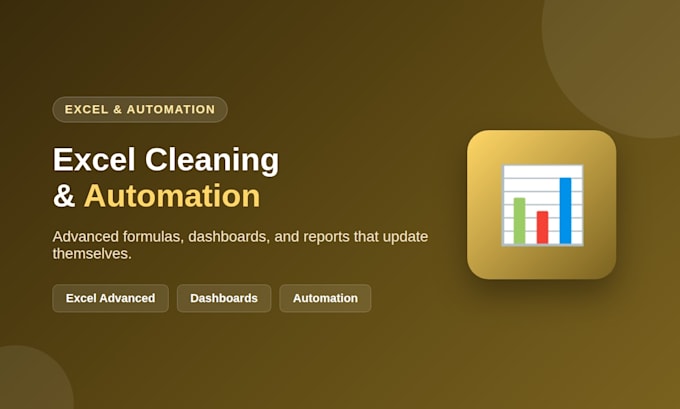 automate and clean your excel spreadsheets with formulas and dashboards
