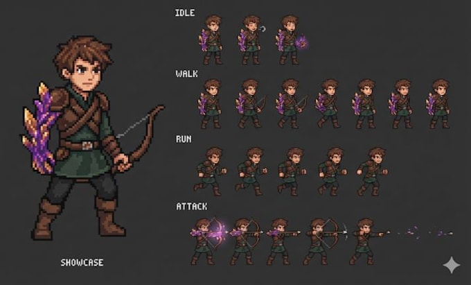 create pixel art animation pixel art sprite sheet 2d pixel art pixel character