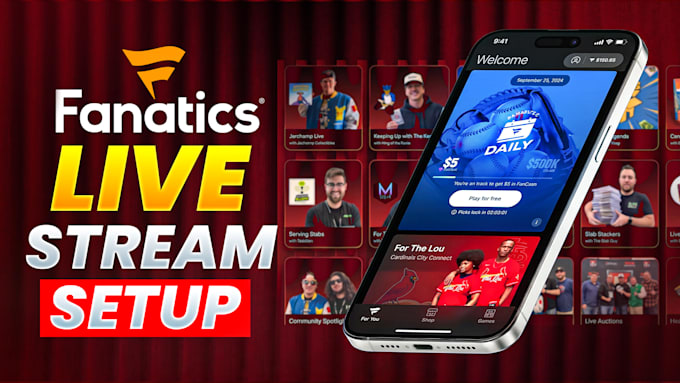 setup fanatics live obs vertical stream