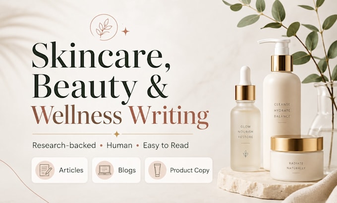 write engaging skincare, beauty and wellness content