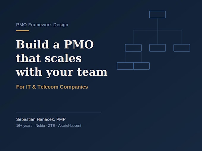 design your pmo framework and project governance processes
