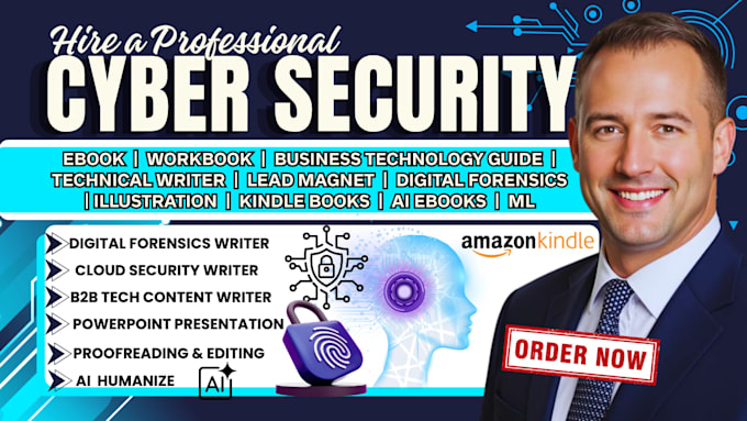 be your cybersecurity ebook ghostwriter, technical writer, technology guide