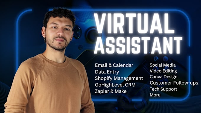 be your virtual assistant for CRM, shopify, and daily admin tasks