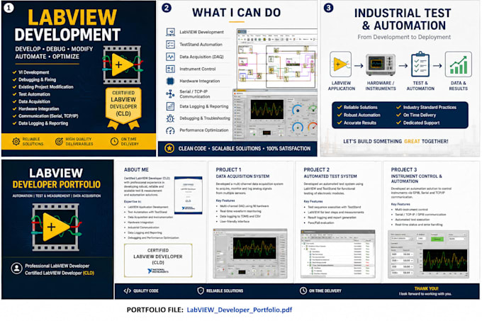 develop, debug and modify your labview application