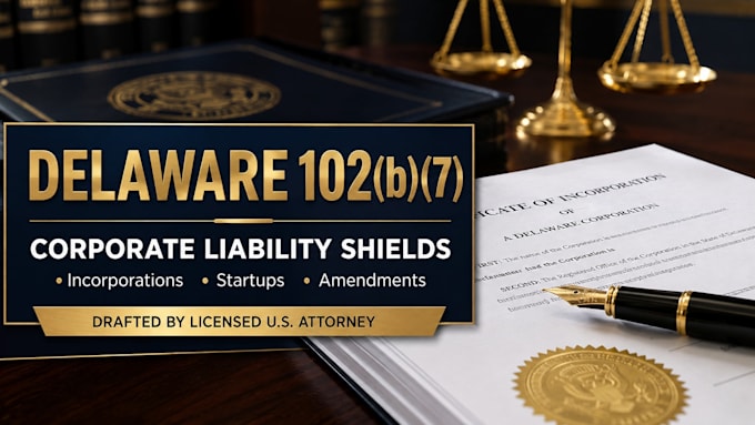 write a 102b7 charter amendment for your existing delaware entity