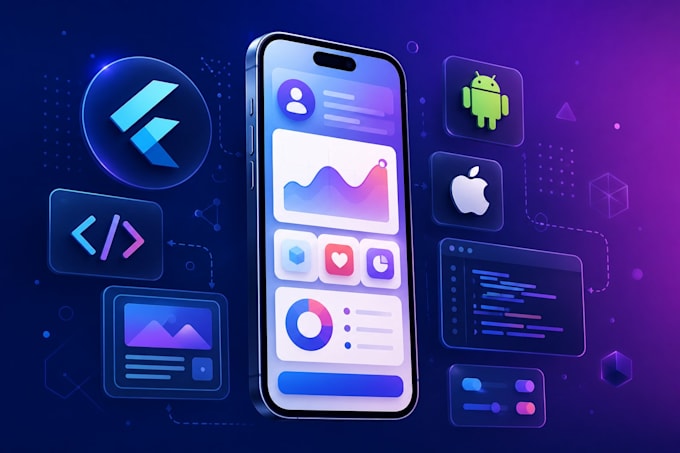 develop a custom cross platform mobile app using flutter