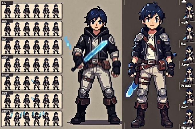 do pixel art animation pixel 2d pixel art sprite character pixel art portraits