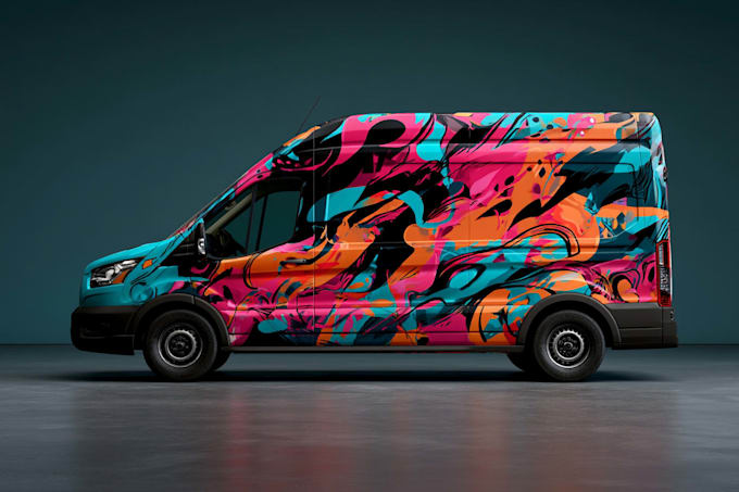 do clean and professional car wrap, vehicle wrap design