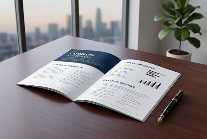 design a professional  capability statement for your business