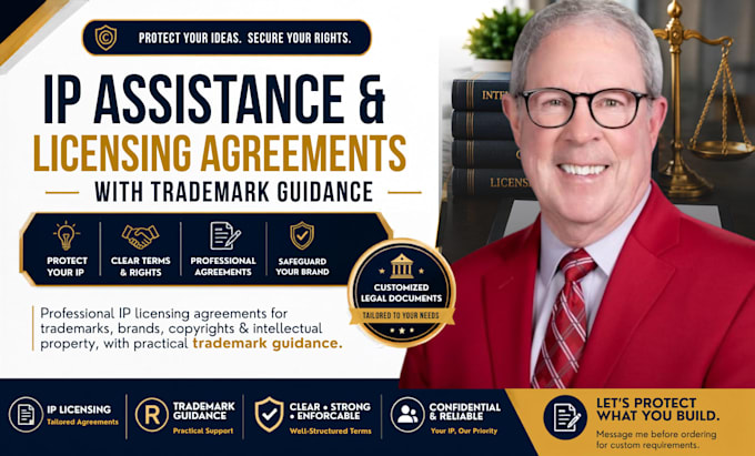 draft ip assistance and licensing agreements with trademark guidance