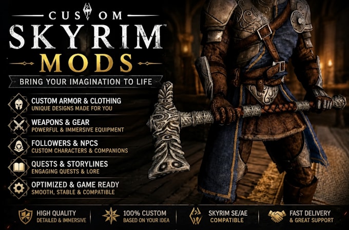 make modded armor and weapons for your skyrim adventure