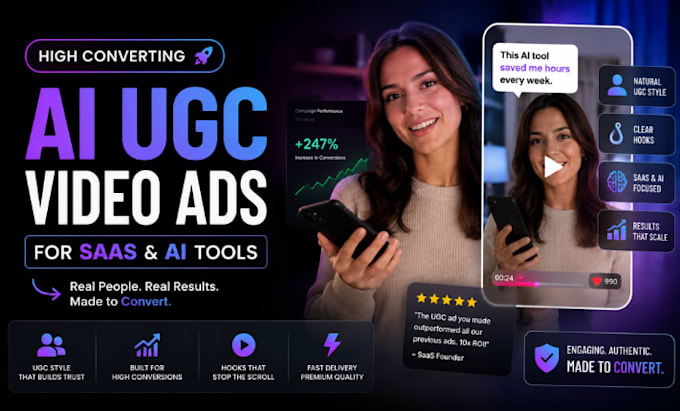 create ai ugc video ads for saas and ai tools