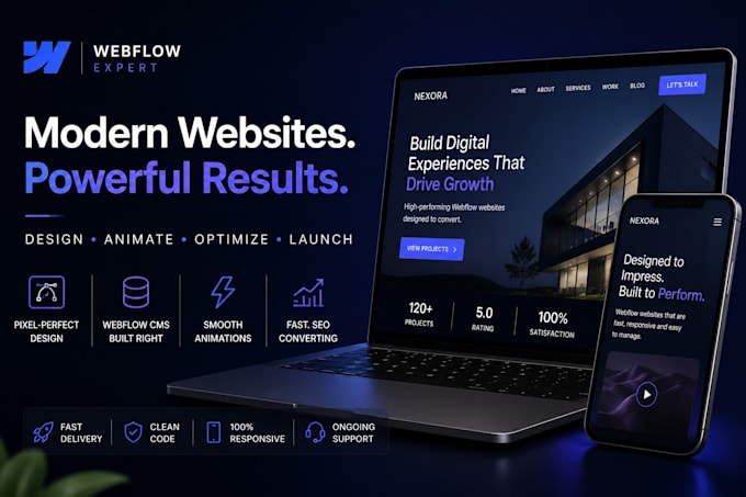 design your webflow website with cms animations and figma to webflow