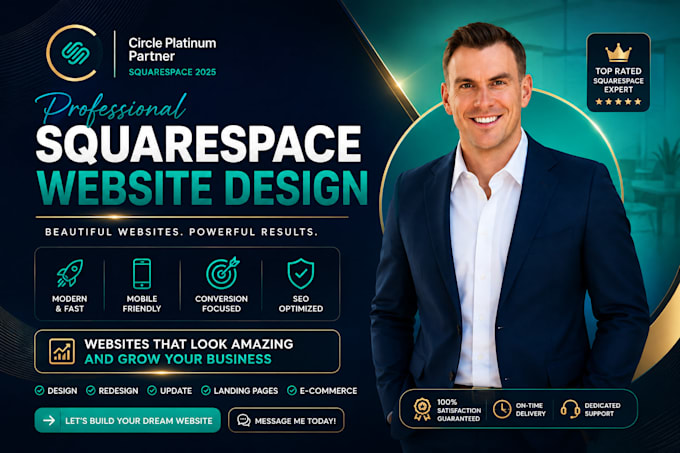 do squarespace website development, build squarespace design or redesign