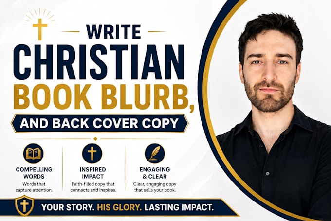 write your christian book blurb, back cover copy and book description