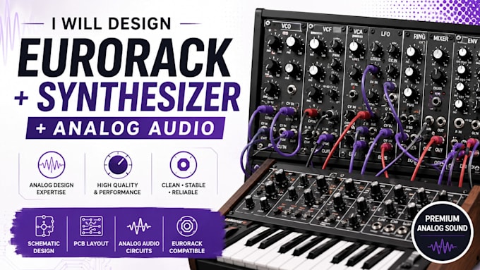 design custom eurorack modules, and analog audio circuits