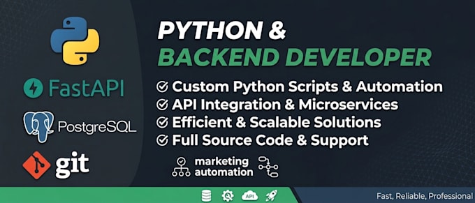 build custom python scripts and backend automation tools