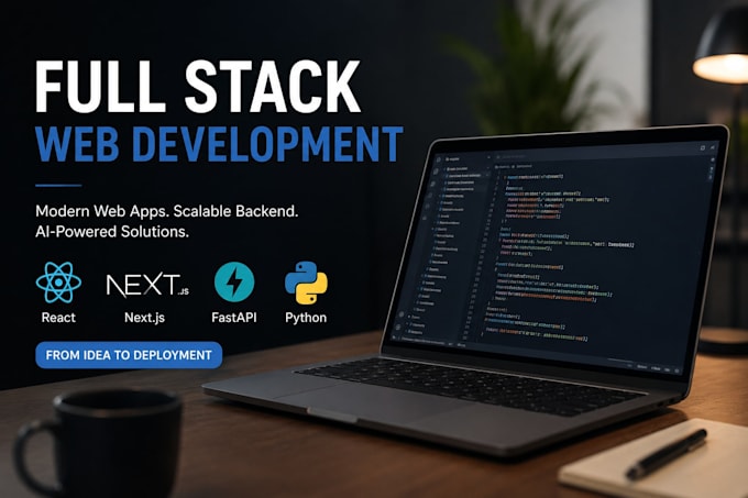 develop ai full stack saas web app, react, nextjs, fastapi, nodejs, headless cms