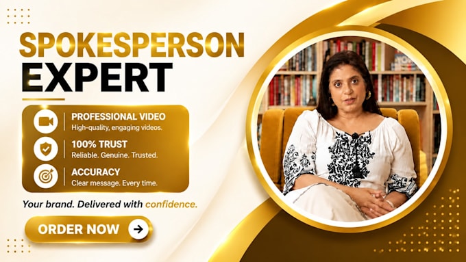 create spokesperson video, testimonial for your brand