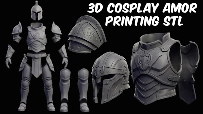 custom 3d armor model 3d helmet cosplay printable cosplay creation mask printing