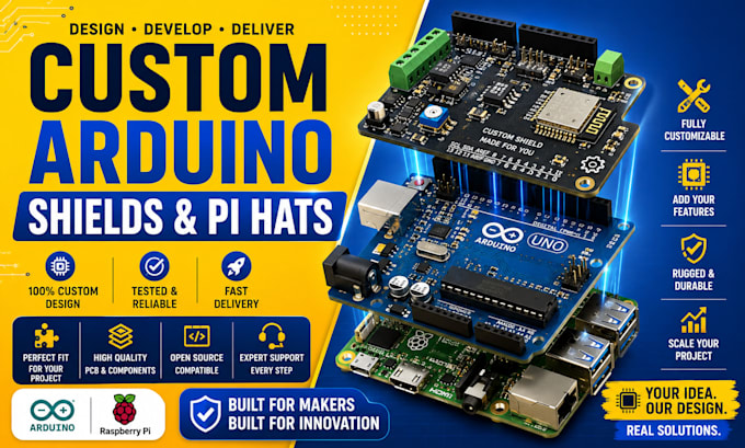 design custom arduino shields and raspberry pi hats