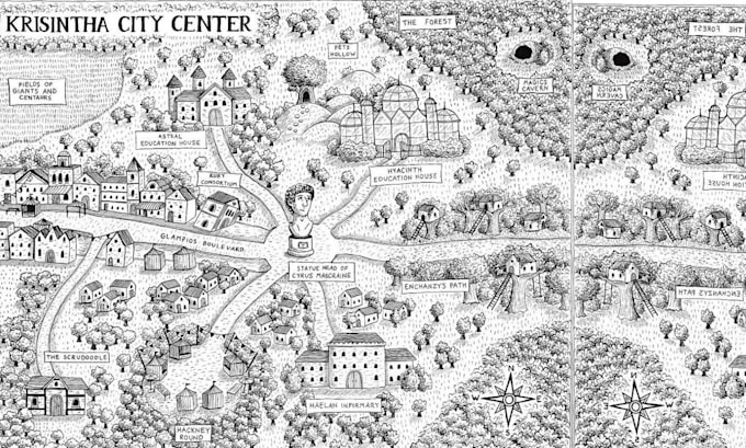 do fantasy book map illustration game map cartography novel board game book map
