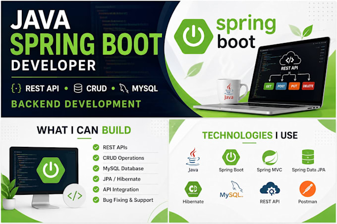 develop secure rest apis and backend systems in java spring boot