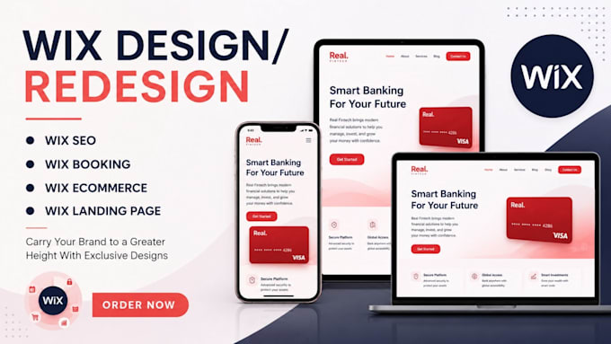 design wix website, wix website redesign, wix website design