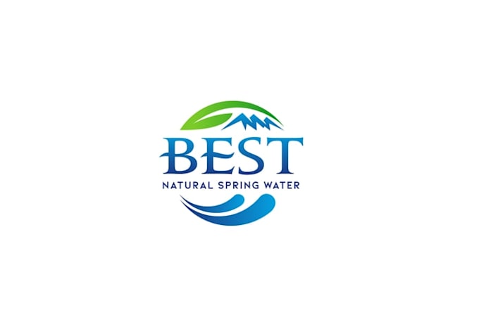 design best natural spring water logo