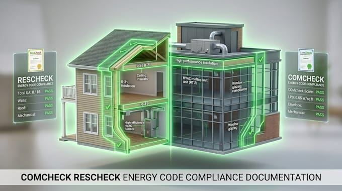 comcheck rescheck energy code compliance documentation