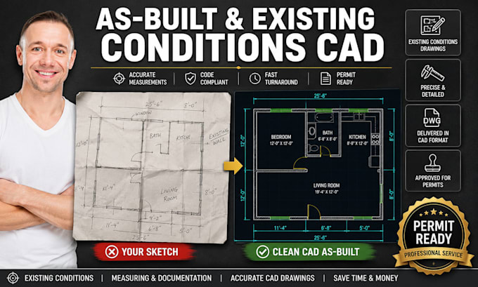 create as built drawings and existing condition blueprints