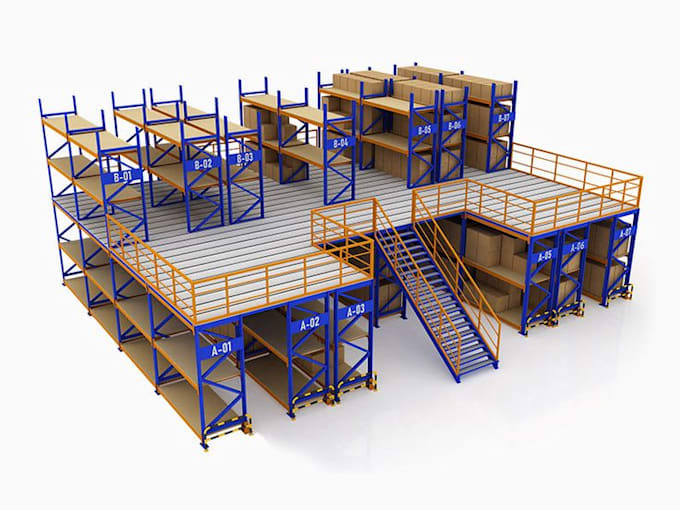 design warehouse racking layout, storage plan and logistics facility cad