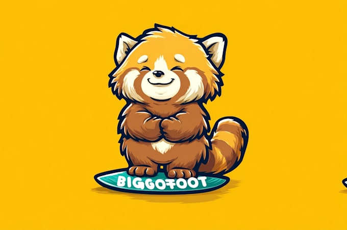 design unique cartoon animal mascot logo
