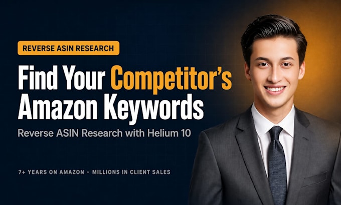 find your competitors amazon keywords with reverse asin and helium 10