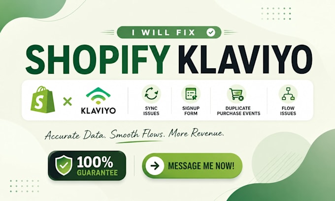 fix shopify klaviyo sync, signup form, duplicate purchase events and flow issues