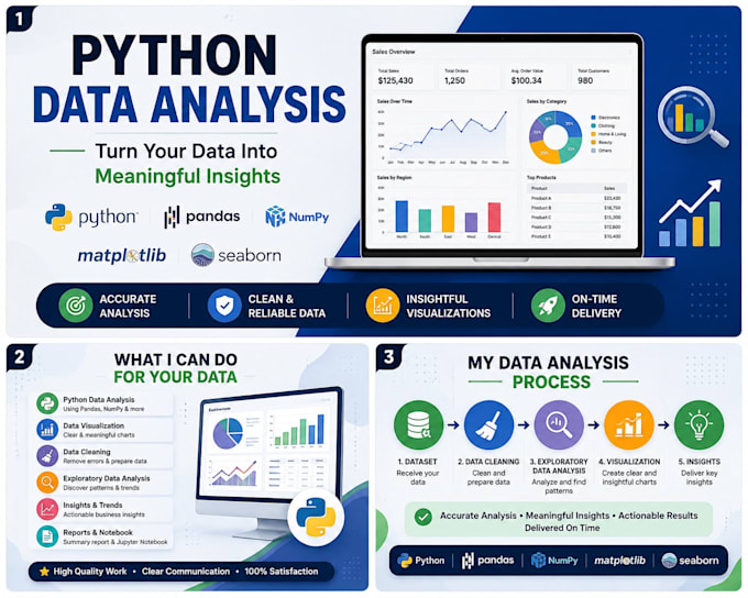 python data analysis using pandas numpy and matplotlib